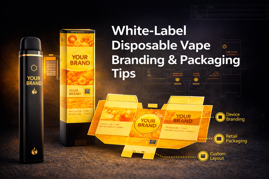Custom Branded Disposable Vapes in California | White Label Packaging