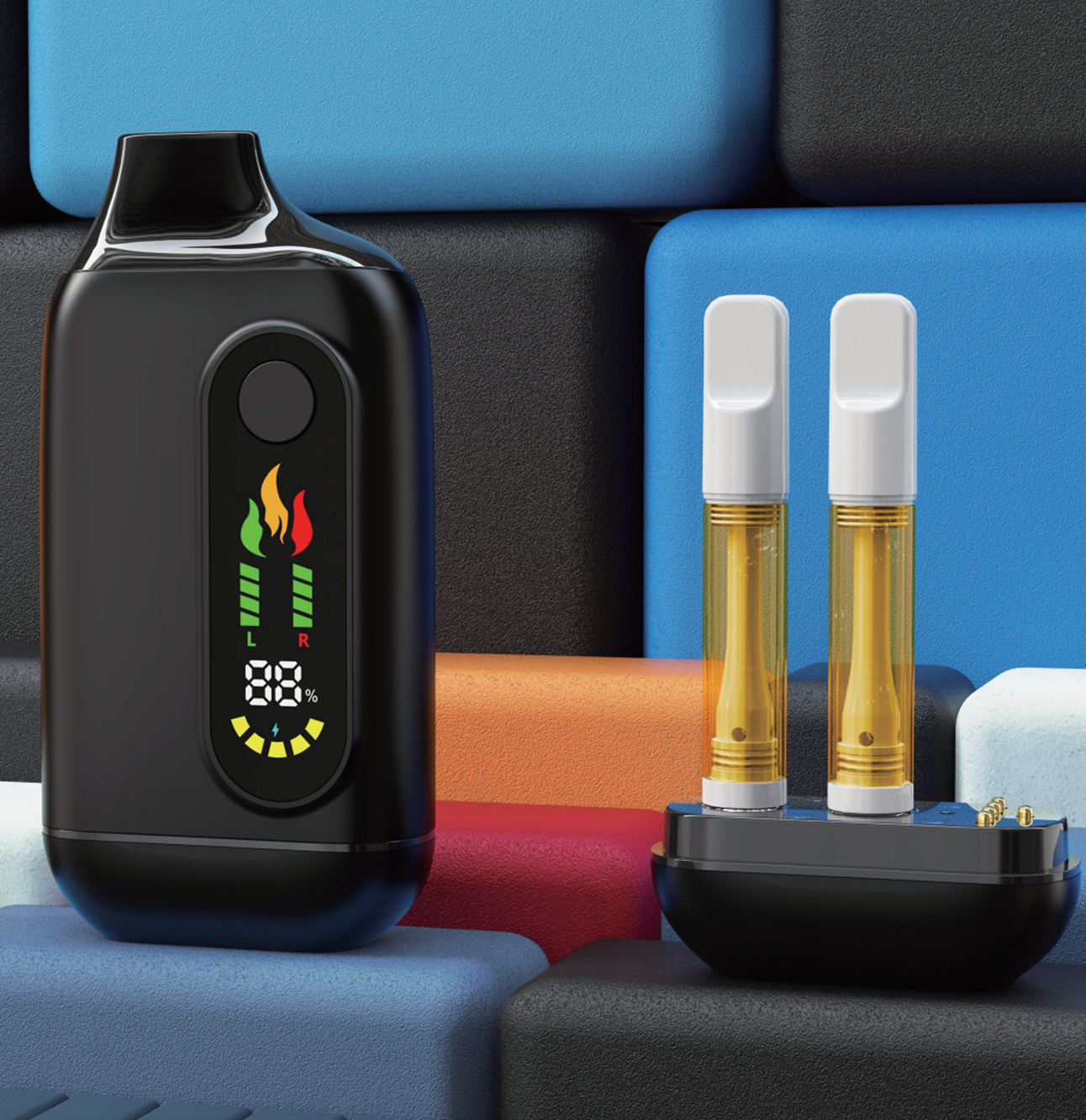 G5 - 1g Ceramic Core Empty Vape Pen Cartridge with CA Logo - Press Top | BUDTANK G5 - 1g Ceramic Core Empty Vape Pen Cartridge with CA Logo - Press Top | BUDTANK