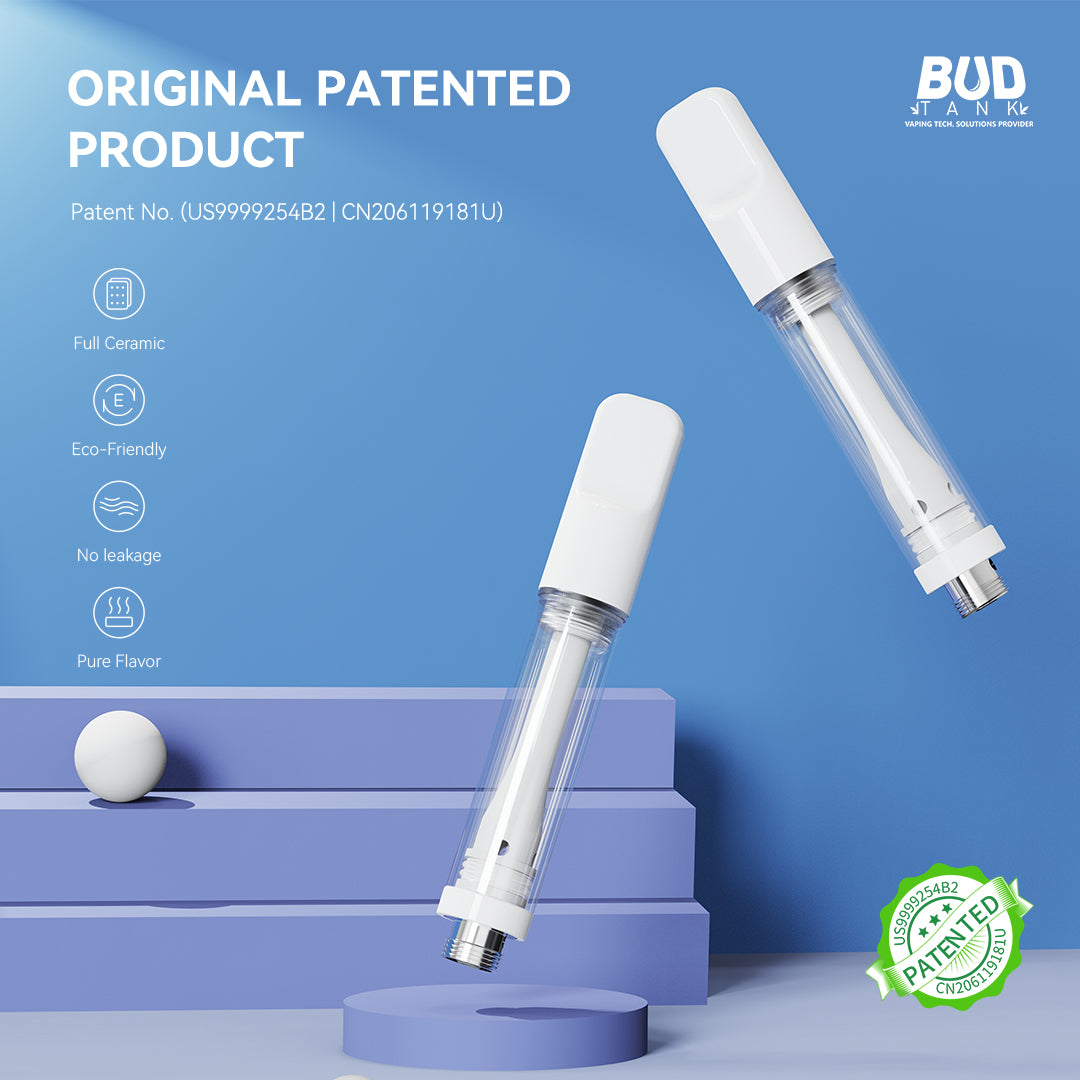 V22-L - Empty 1ml/0.5ml Full Ceramic Vape Pen Cartridges Hand Press