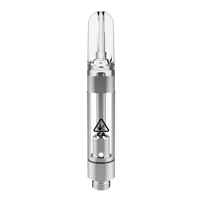 G5 - 1g Ceramic Core Empty Vape Pen Cartridge with CA Logo - Press Top Mouthpiece