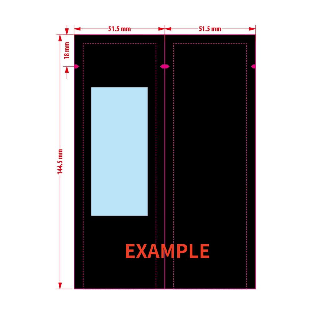 Matte Black Mylar Bag for Disposable Vape Pen Packaging