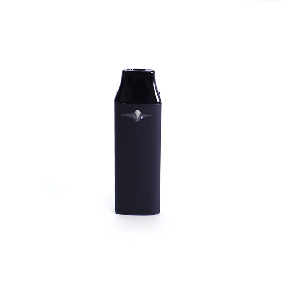 Black black disposable vape on a white background