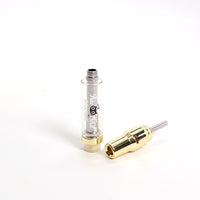 V-15 Ceramic Core Gold 510 Vape Cartridge Screw on- Branded With Three Bird for Clearance!