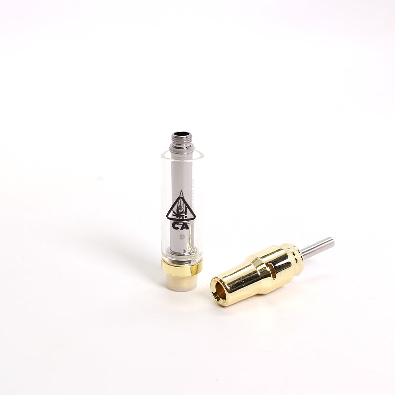 V-15 Ceramic Core Gold 510 Vape Cartridge Screw on- Branded With Three Bird for Clearance!