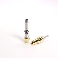 V-15 Ceramic Core Gold 510 Vape Cartridge Screw on- Branded With Three Bird for Clearance!