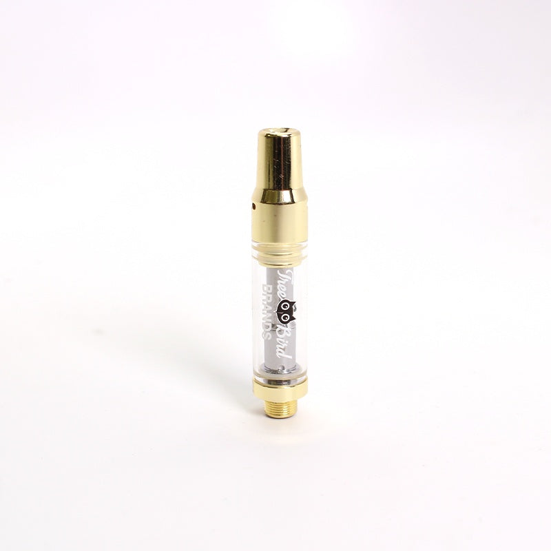 V-15 Ceramic Core Gold 510 Vape Cartridge Screw on- Branded With Three Bird for Clearance!