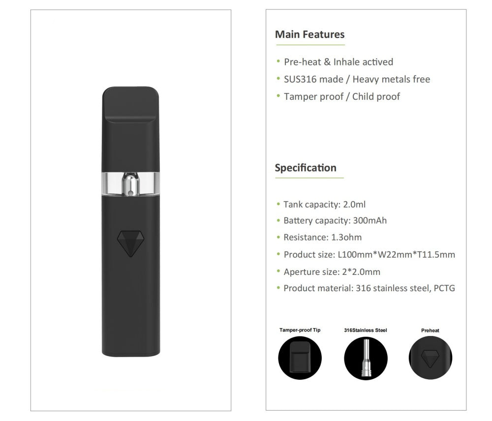 Blink Affordable 2ml Disposable Vape Pen for Oils | BUDTANK Blink Affordable 2ml Disposable Vape Pen for Oils | BUDTANK