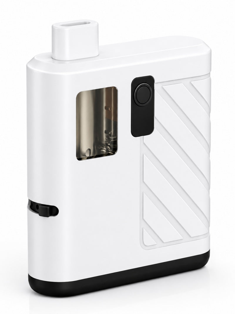 D014 2 gram disposable vape hardware with square design and adjustable airflow