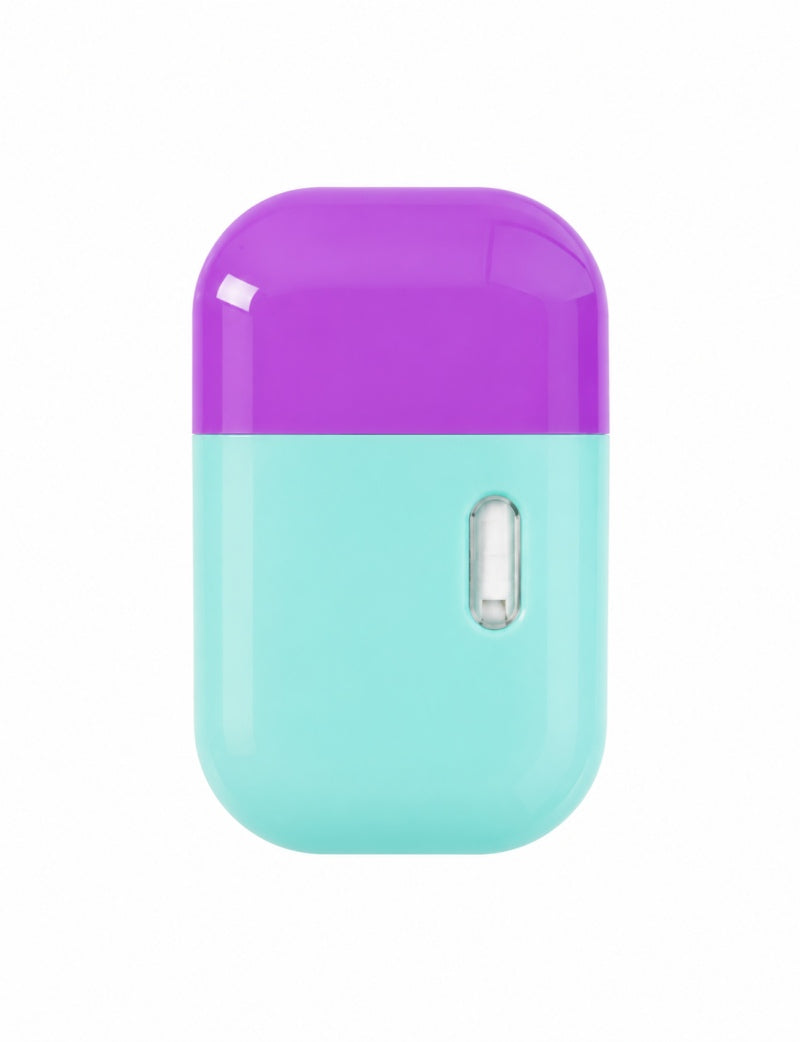 D088 1ML square disposable vape in mint green and purple