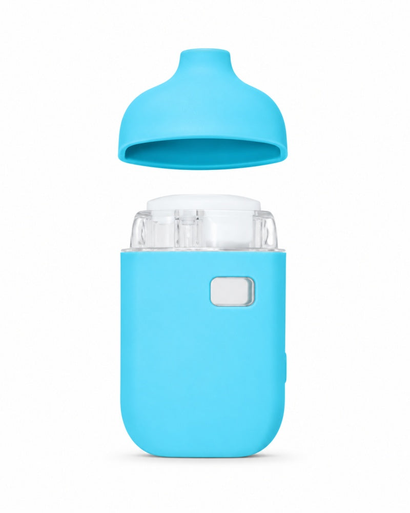 D121 1 gram disposable vape with removable mouthpiece showing internal oil tank