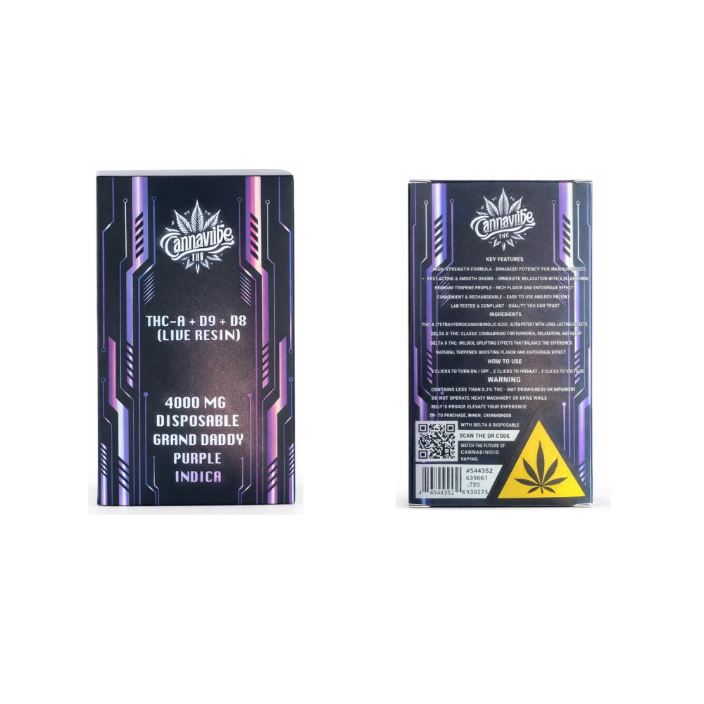 Two Cannavape vape device packaging on a white background
