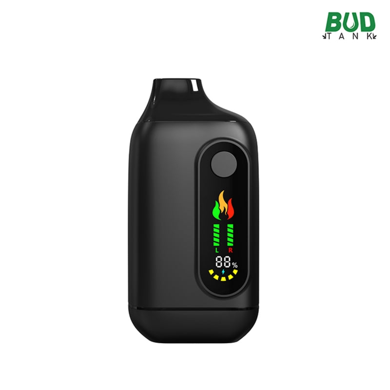 black dual cart 510 battery with large display screen