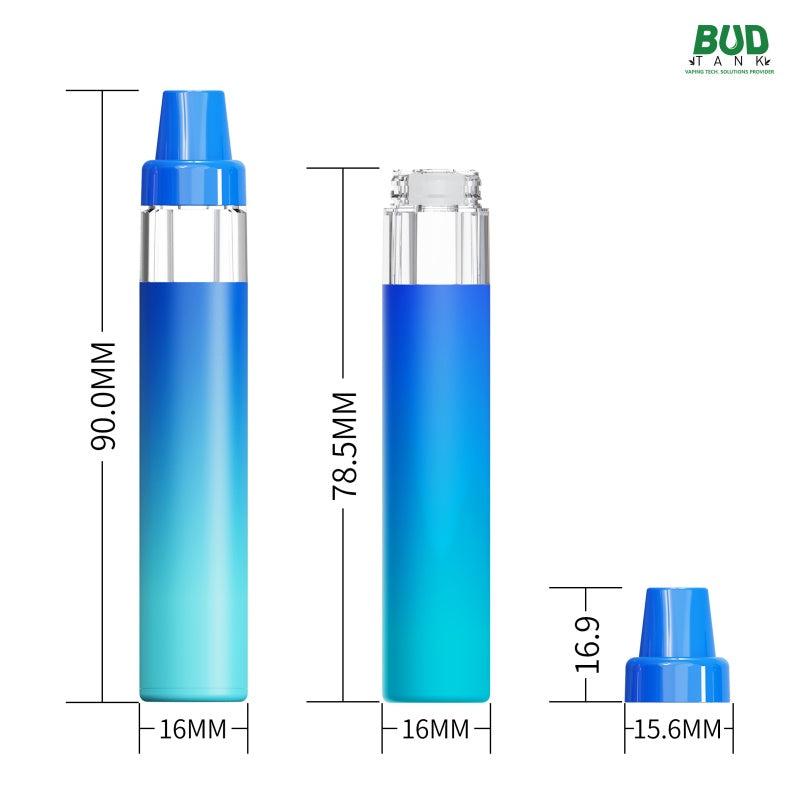 Ds11 - Empty 1ml Postless Disposable Vape Pen - Dual Airflow | BUDTANK Ds11 - Empty 1ml Postless Disposable Vape Pen - Dual Airflow | BUDTANK
