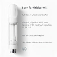 V20 Ceramic Cartridge — Built for Thicker Oil • 1ml Snap-On Tip • U.S. Inventory