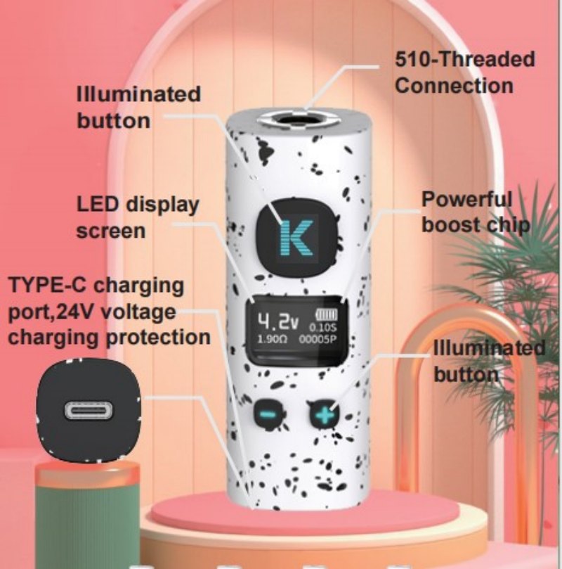 Premium 400 mAh Variable Voltage Battery Wholesale - 510 Thread