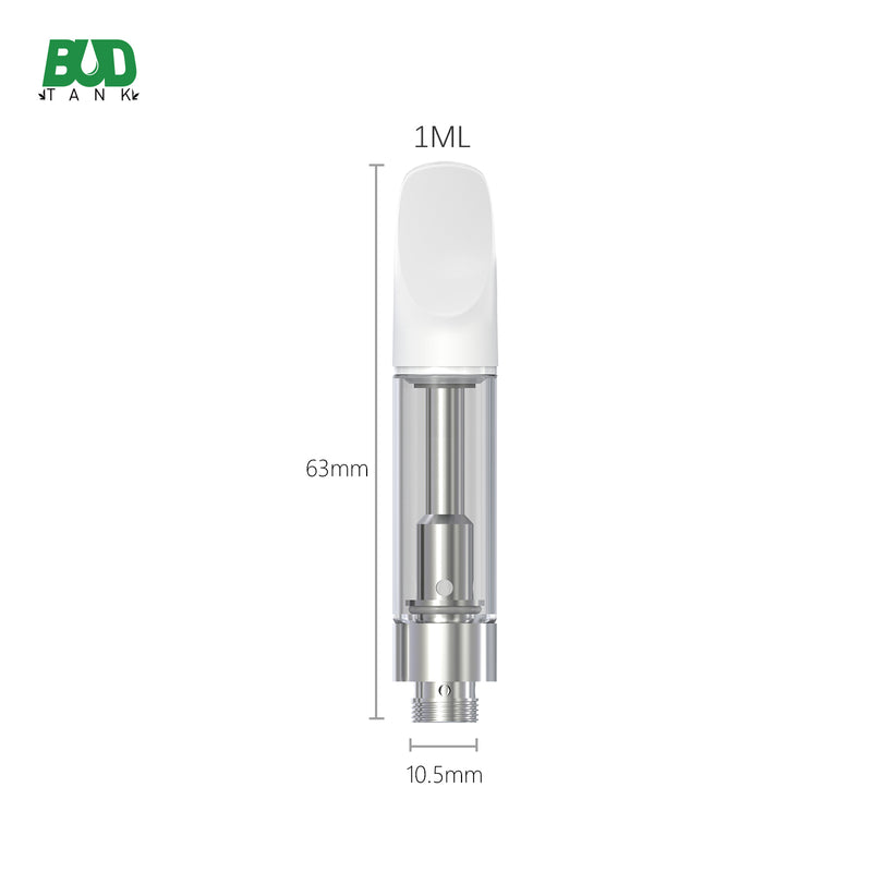 CH3-L - Ceramic Core Vape Pen Cartridges - Press Top Ceramic Mouthpiece