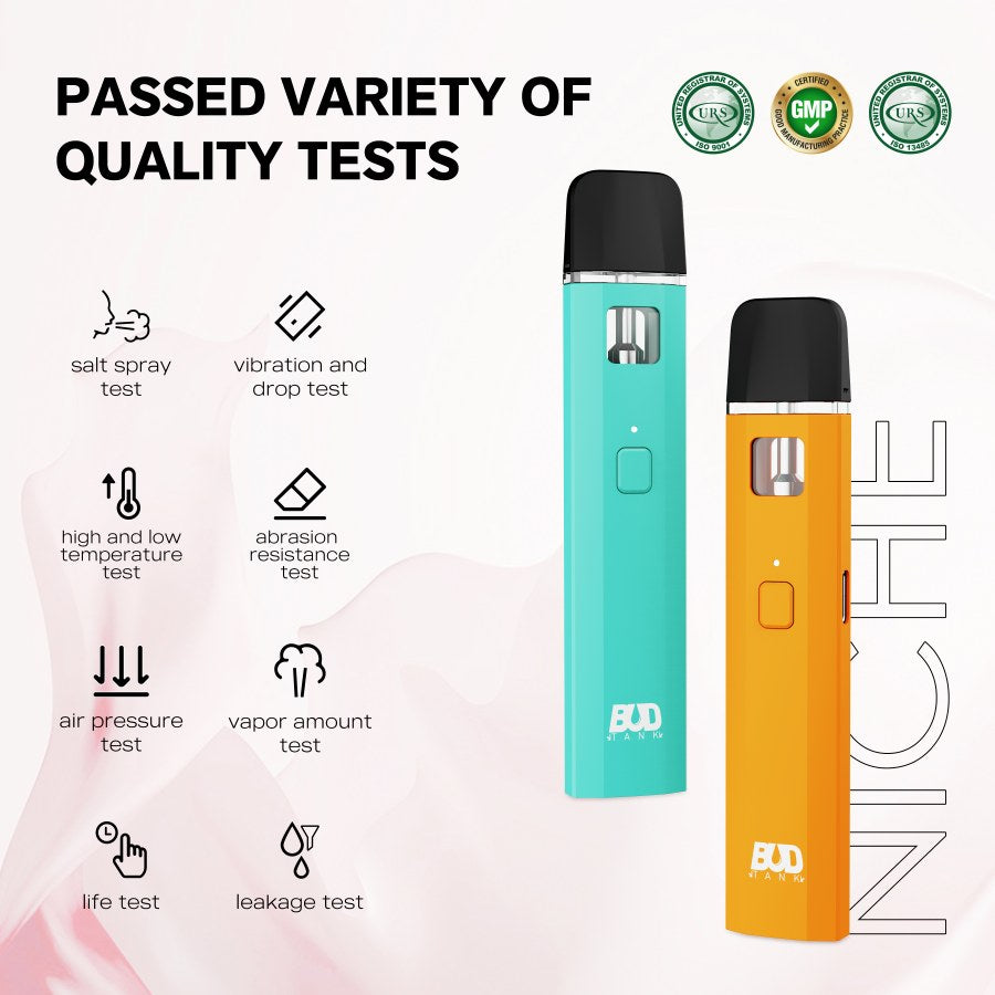 Niche - 1ml/2ml Disposable Vape Pen Ceramic Core Pre-Heat | BUDTANK Niche - 1ml/2ml Disposable Vape Pen Ceramic Core Pre-Heat | BUDTANK